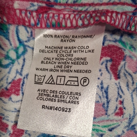 LOFT Women's Floral V-Neck Blouse - Blue and Red Size XL - Picture 6 of 9